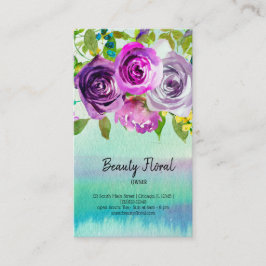 Blume Bouquet Florist Visitenkarte