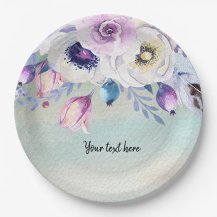 Blume-Bouquet für jede Anlässe Pappteller