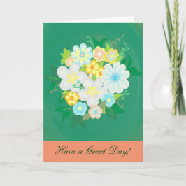 Blume Bouquet Grußkarte Karte