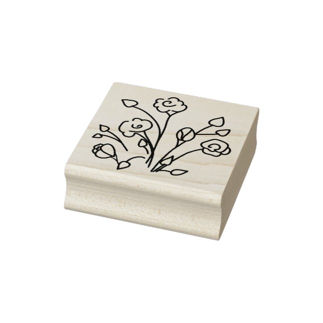 Blume Bouquet Gummistempel (Stempel)
