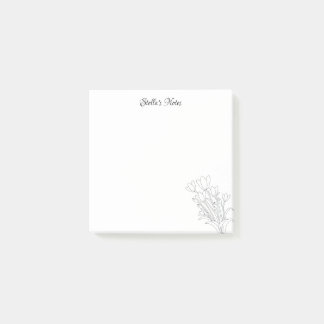 Blume-Bouquet-Hinweise Post-it Klebezettel