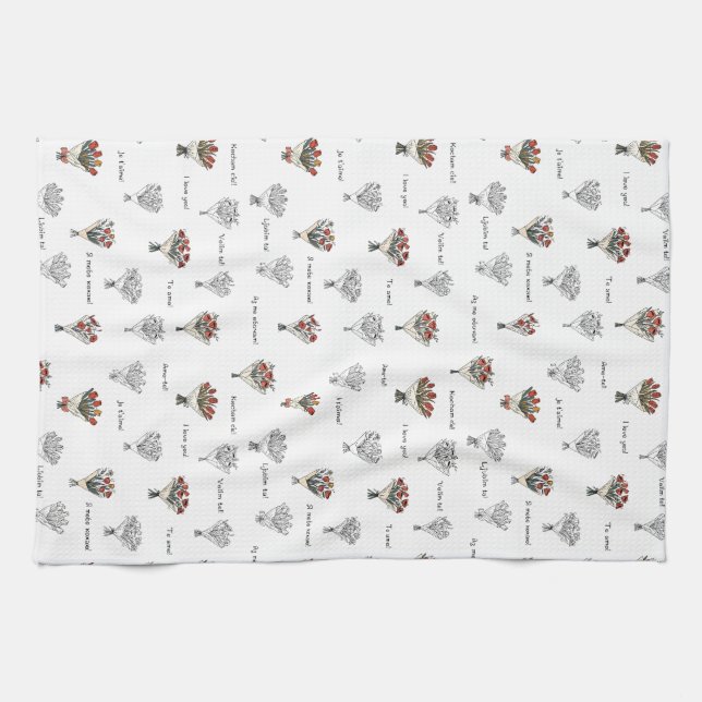 Blume Bouquet Küchentücher (Horizontal)