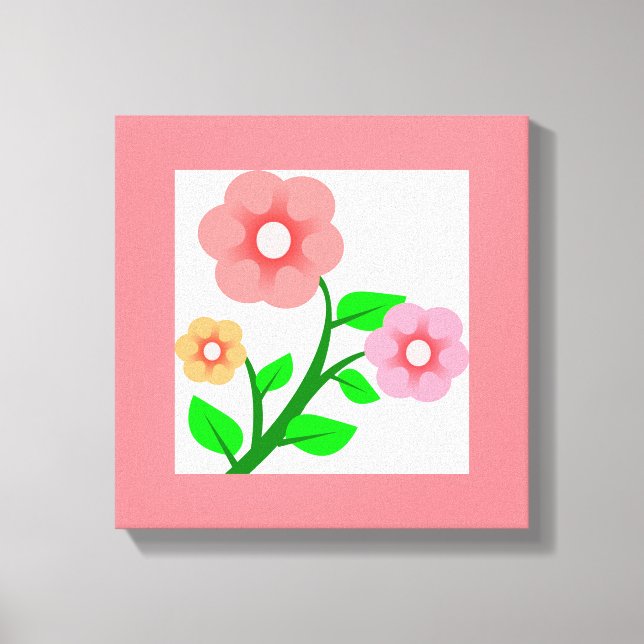 BLUME BOUQUET LEINWANDDRUCK (Vorderseite)
