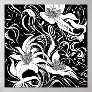 Blume Bouquet Nature Blumenfarben Poster