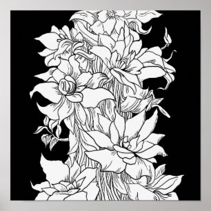 Blume Bouquet Nature Blumenfarben Seite Poster