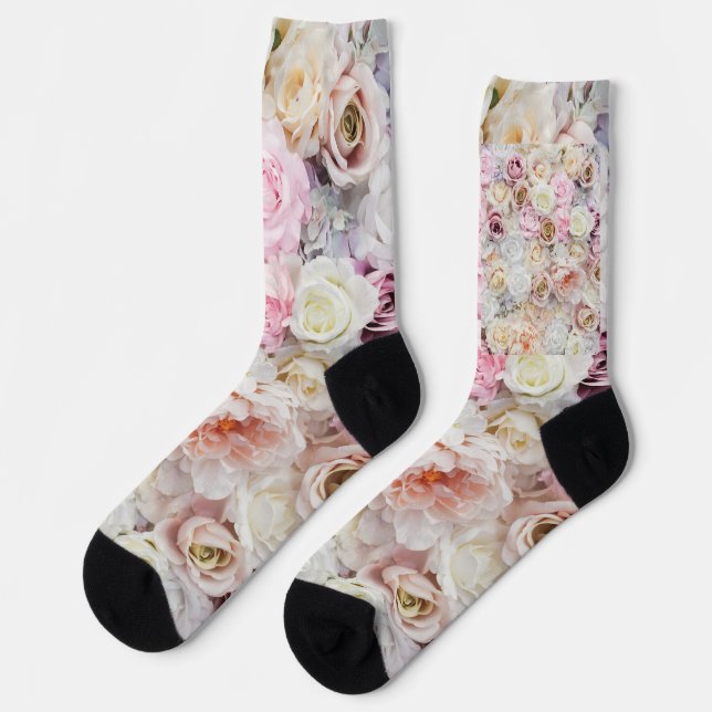 Blume Bouquet Socken (Linkes Detail)