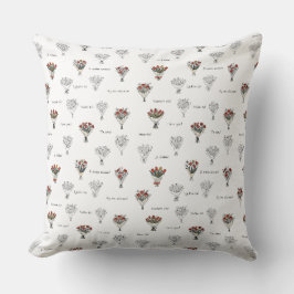 Blume Bouquet Throw Kissen: Ideal für jedes Zimmer Kissen
