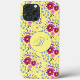 Blume Bouquet Yellow Monogram iPhone Case