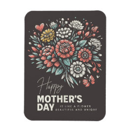 Blume Bouquet zum Muttertag Magnet