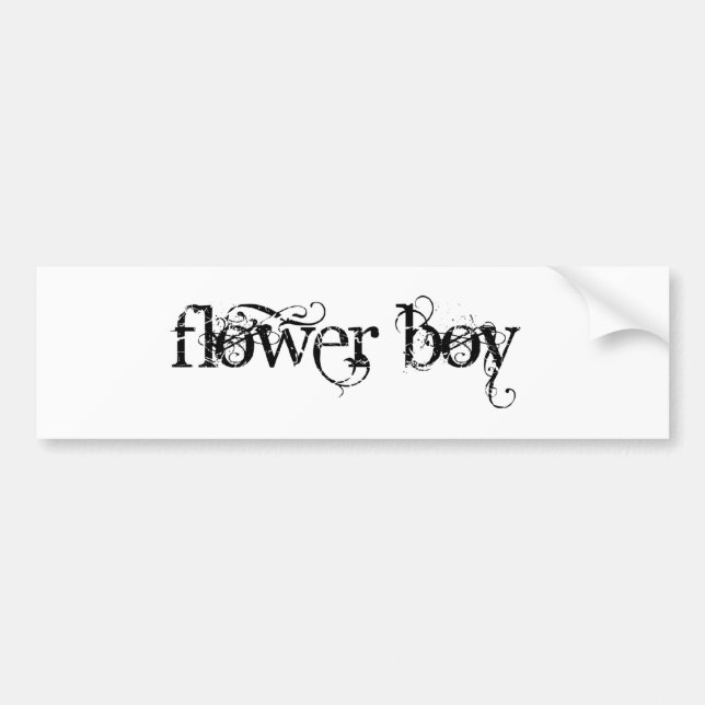Blume Boy Autoaufkleber (Vorne)