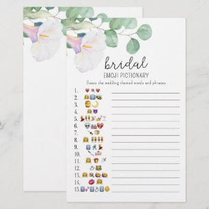 Blume - Brautparty Emoji-Picknickspiel