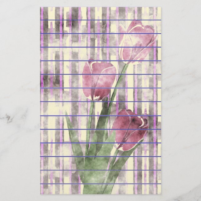 Blume Briefpapier (Vorderseite)
