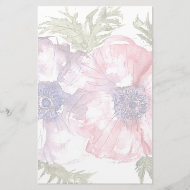 Blume Briefpapier (Vorderseite)