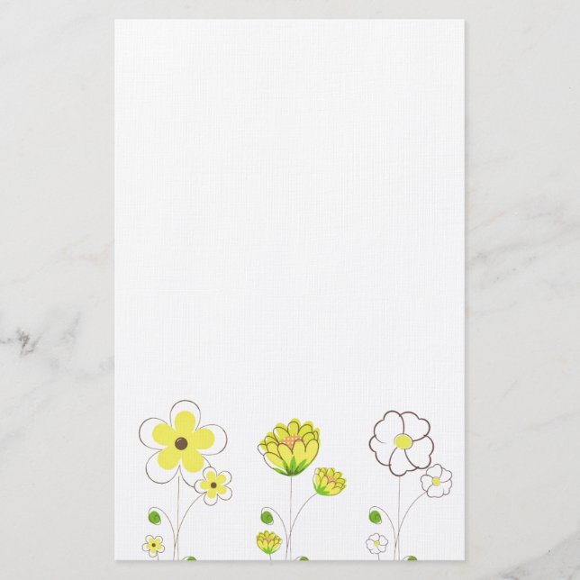 Blume Briefpapier (Vorderseite)