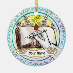 Blume buchen keramik ornament