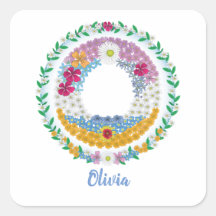 Blume Buchstaben Anfangsbuchstaben "O" mit Persona