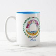 Blume Buchstaben Anfangsbuchstaben "O" mit Persona