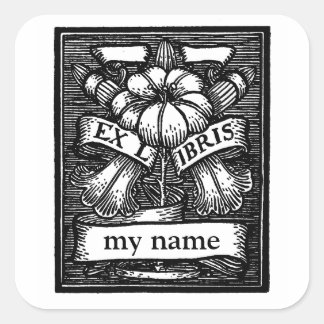 Blume Buchzeichen Stickers
