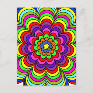 Blume Burst Postkarte