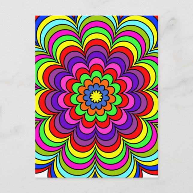 Blume Burst Postkarte (Vorderseite)
