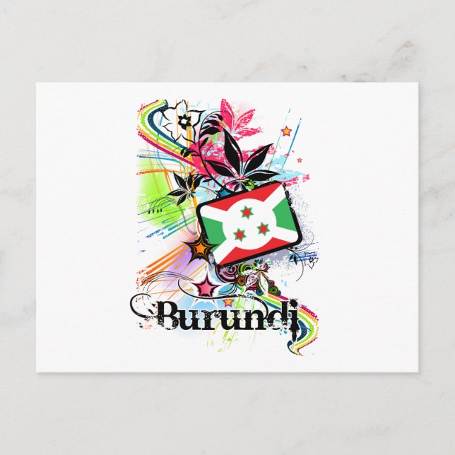 Blume Burundi Postkarte (Vorderseite)