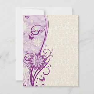 Blume & Butterfly Babydusche Einladung