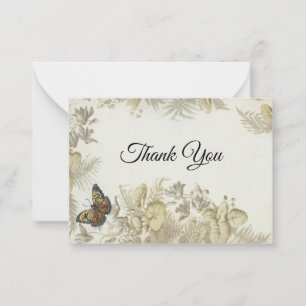 Blume Butterfly Danke Karte