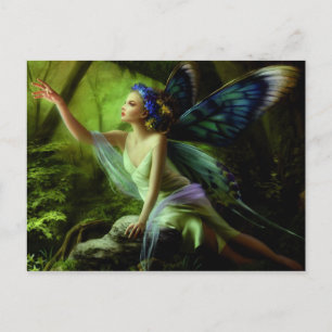 Blume Butterfly Fairy Postkarte