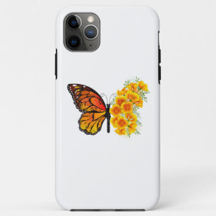 Blume Butterfly mit gelbem Kalifornien-Mohn Case-Mate iPhone Hülle