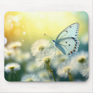Blume Butterfly Nature Serene Tranquil Mousepad