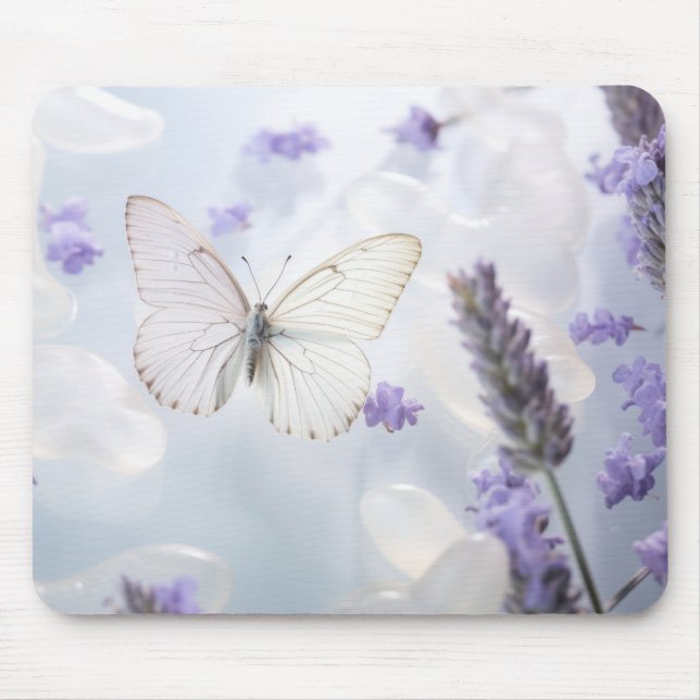 Blume Butterfly Nature Serene Tranquil Mousepad (Vorne)
