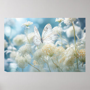 Blume Butterfly Nature Serene Tranquil Poster