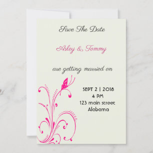 Blume Butterfly Save The Date