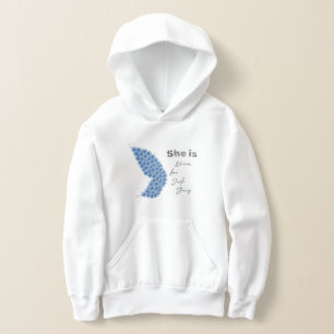 Blume Butterfly She is Dream Liebe Lächeln stark Hoodie