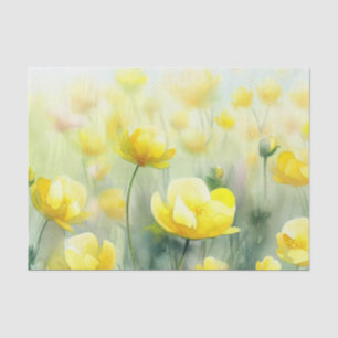 Blume-Butterschalen (D) Aquarell Seidenpapier