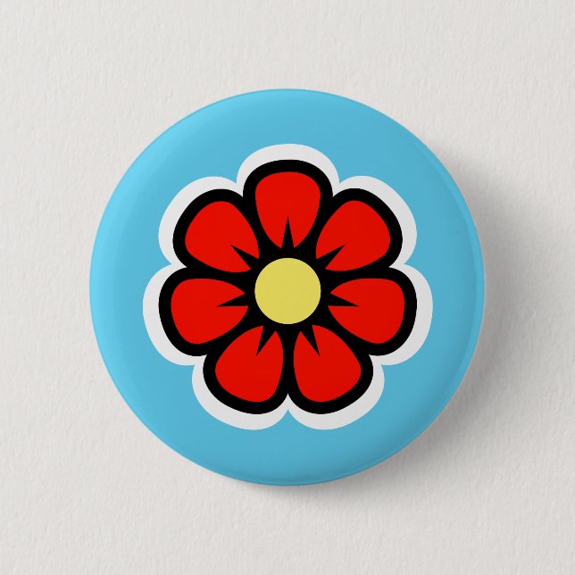 Blume Button (Vorderseite)