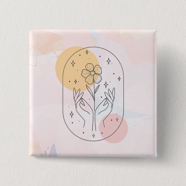 Blume Button (Vorderseite)