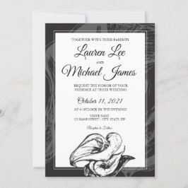 Blume Calla Lilies Hochzeit Einladung