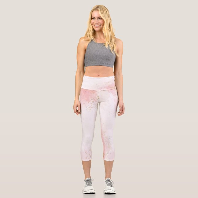 Blume Capri Leggings (Vorderseite)