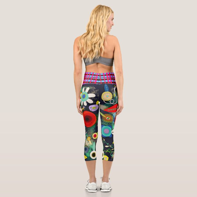 Blume Capri Leggings (Rückseite)