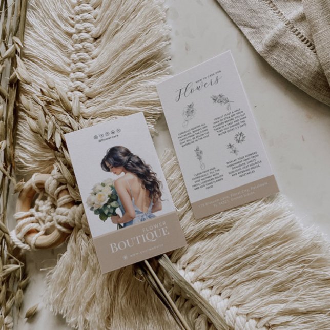 Blume Care Hang Tag Florist Card (Von Creator hochgeladen)