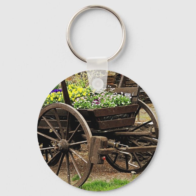 Blume Cart Schlüsselanhänger (Vorderseite)