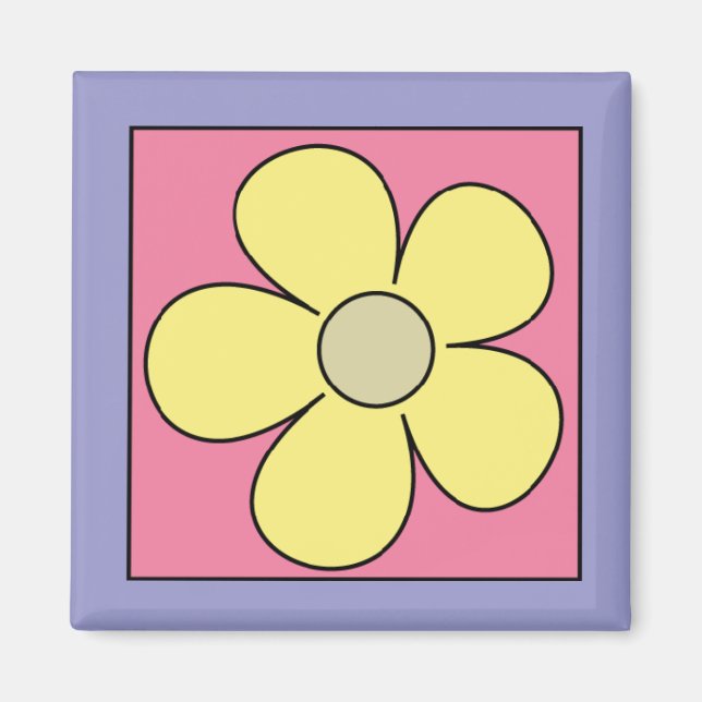 Blume Cartoon Kühlschrankmagnet Magnet (Vorne)