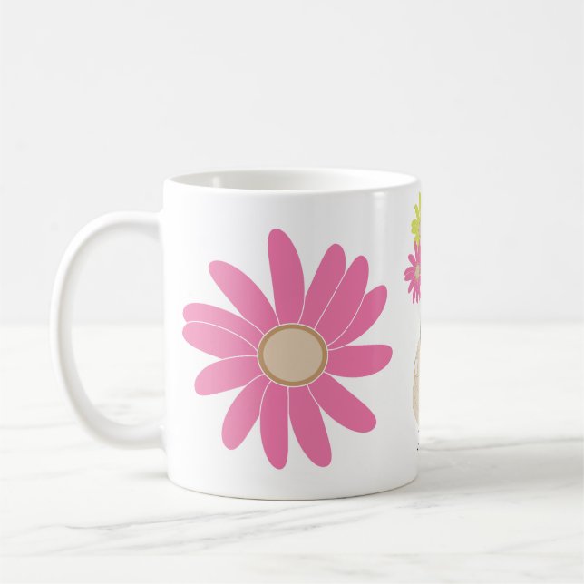 Blume Cartoon niedliche Tasse (Links)