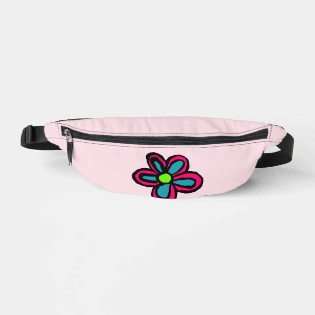 Blume Cartoon Statuette Bauchtasche (Vorderseite)