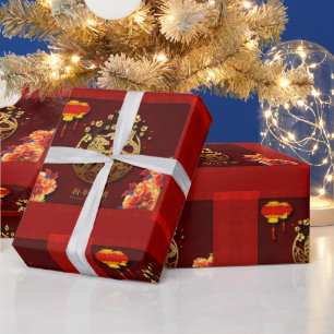 Blume Chinesische Tiger-Jahr-Papier-geschnitten Wr Geschenkpapier