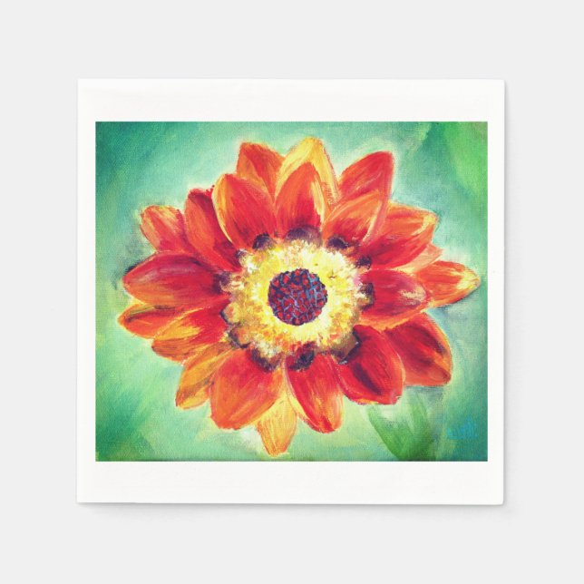 Blume Cocktail Paper Napkins Serviette (Vorderseite)