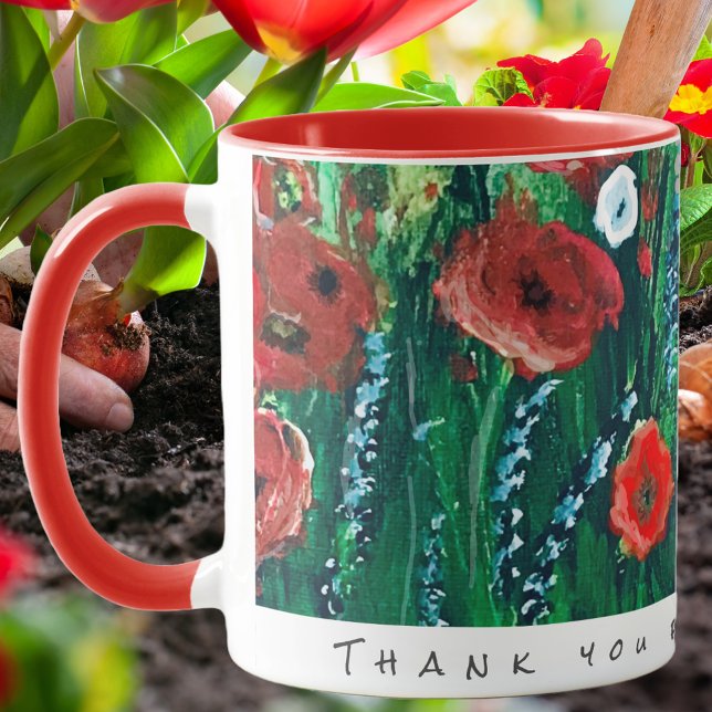 Blume Coffee Cup für ihr akryllisches Malgeschenk Tasse (Von Creator hochgeladen)