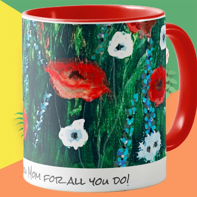 Blume Coffee Cup für ihr akryllisches Malgeschenk Tasse (Von Creator hochgeladen)