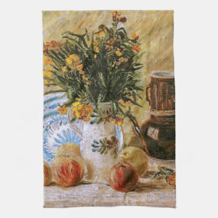 Blume Coffeepot und Frucht Van Gogh Kunstkunst Handtuch